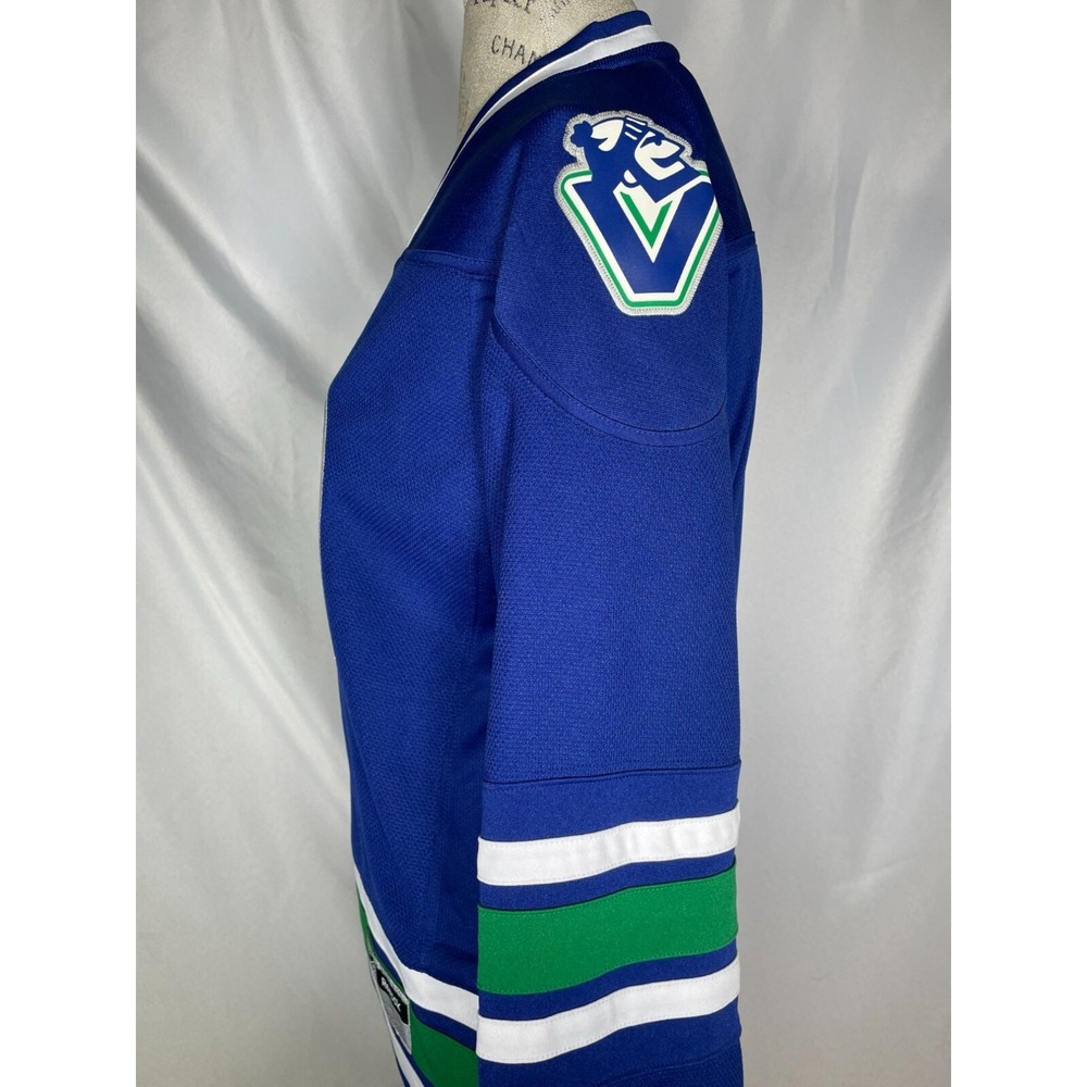 Vancouver Canucks NHL Reebok Blue Premier Alternate Jersey Women's LARGE - Picture 10 of 15